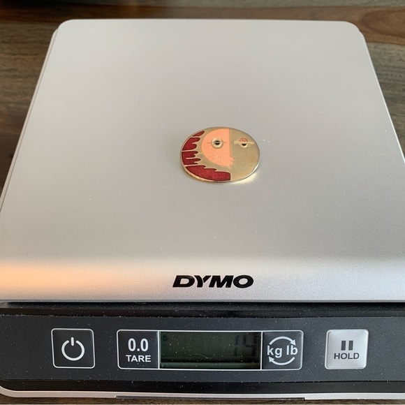 Pair Brooch De Passille Sylvestre Enamel Vintage MCM Made in Canada Face Flower - Picture 9 of 14